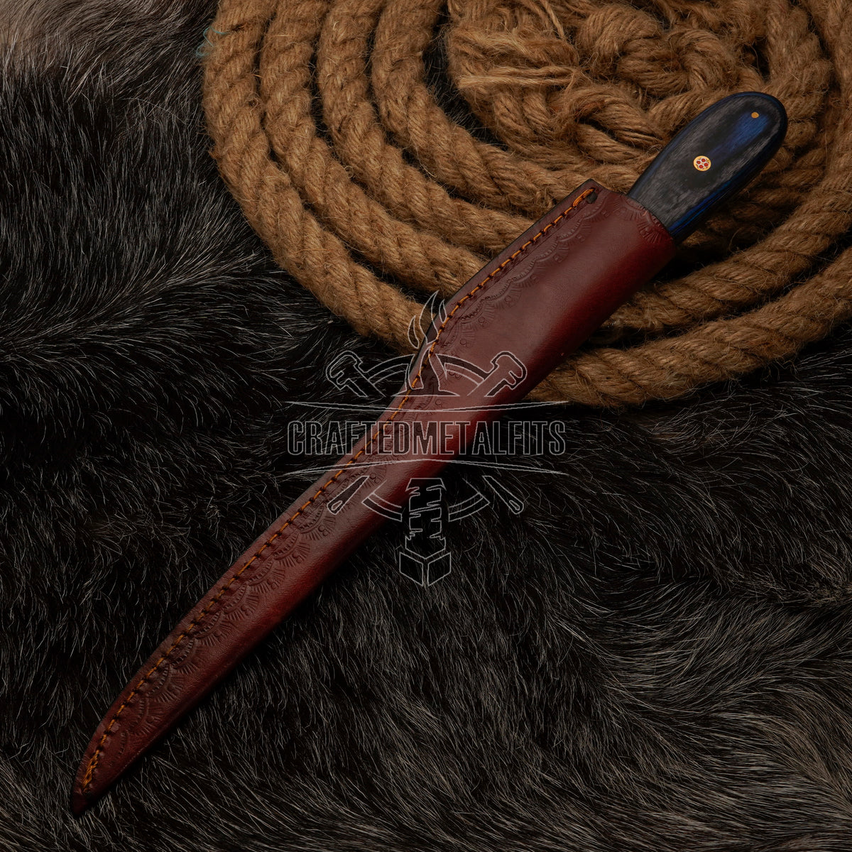 FISHING/FILLET KNIFE Handmade Damascus Steel Flexible Blade Knife Personalized Anniversary Gift Christmas Gift for Boyfriend Fixed Blade