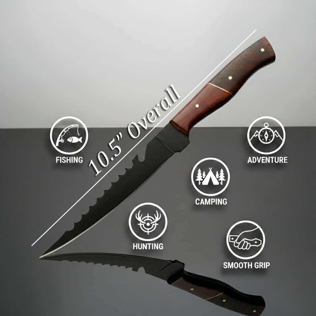 3 Pc Handmade Carbon Steel Powder coated Fillet Knife set With Leather Roll kit best Anniversary Gift for Men (Copy)