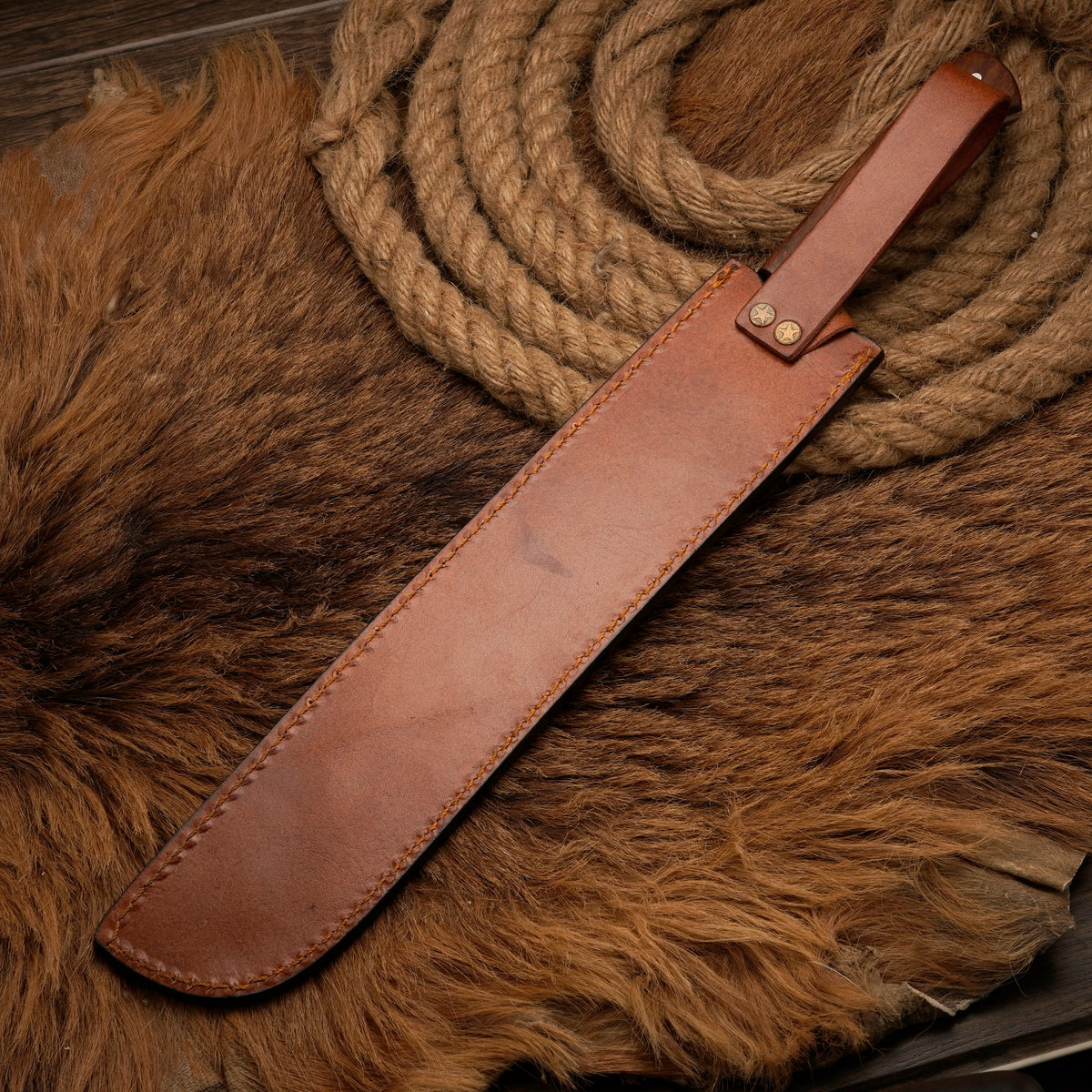 Handmade Damascus Steel Brisket Slicing Knife – Rosewood Handle