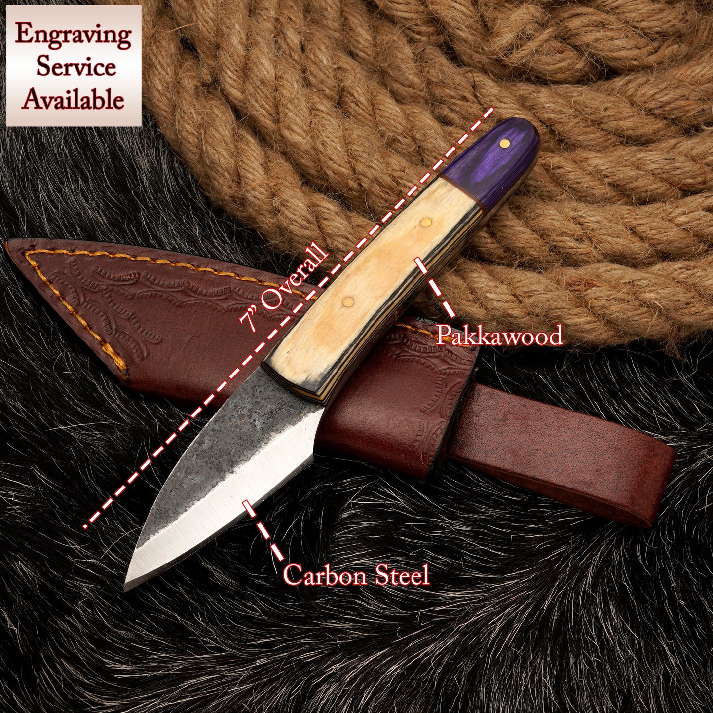 Custom Handmade Carbon Steel kIRIDASHI HUNTING KNIFE Camping Tool Personalized Engraved Knife Gift For Dad Christmas Gift Birthday Gift