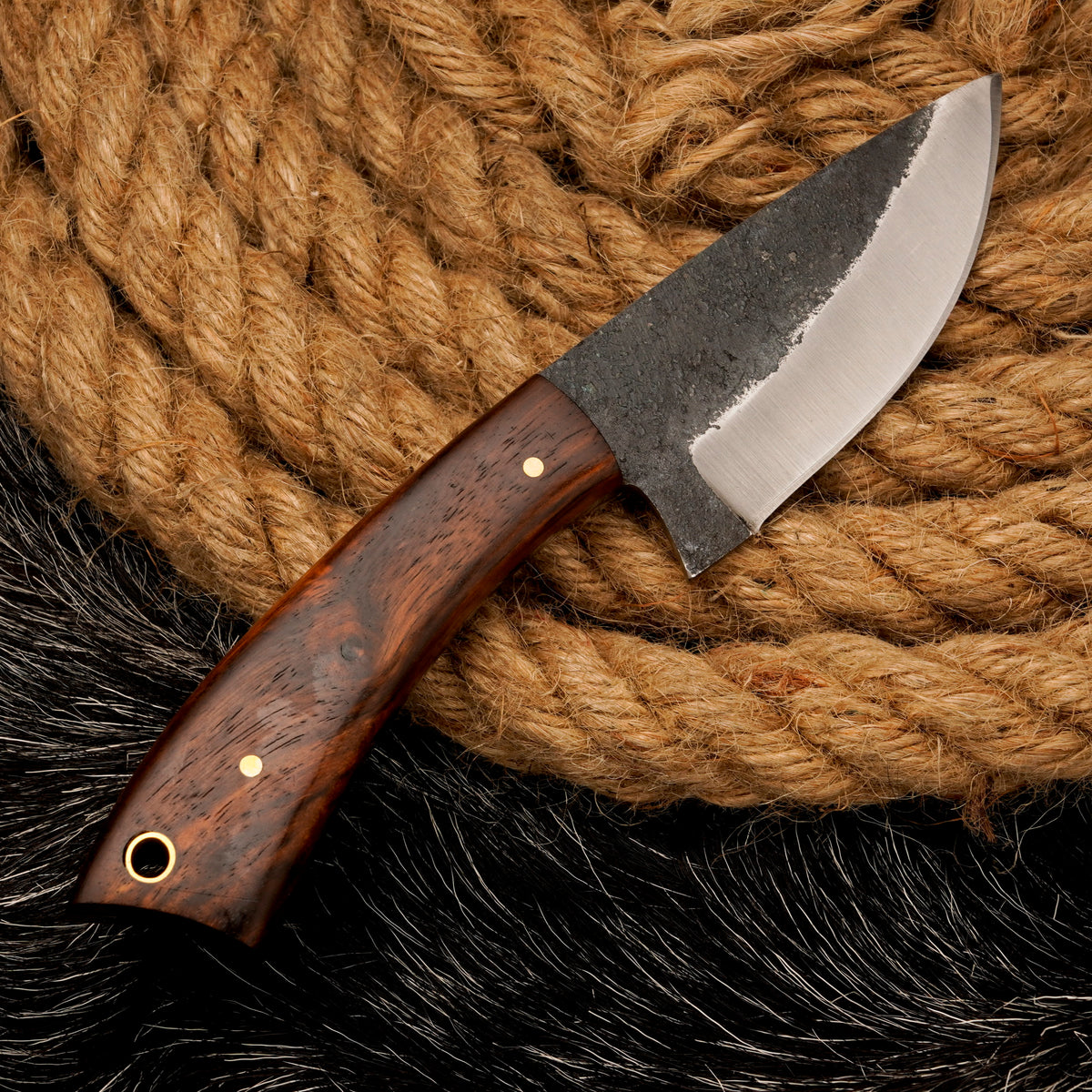 HUNTING SKINNER KNIFE Carbon Steel Skinner Knife Camping Knife Handmade Knife Gift For Son Engraved Skinner Birthday Gift Anniversary Gift