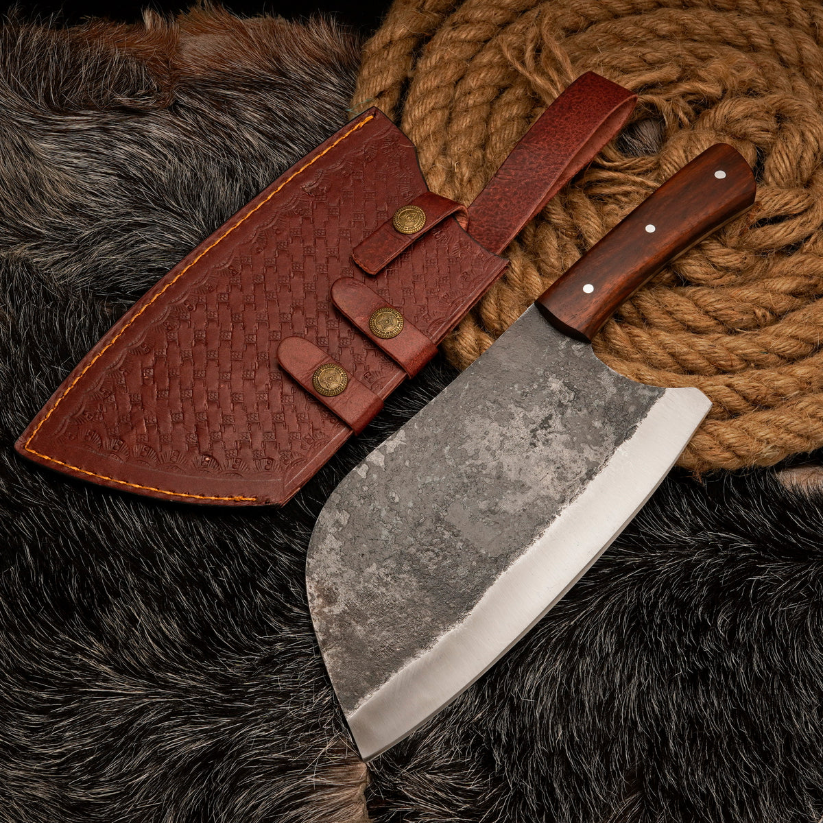 Custom Handmade Carbon Steel Butcher CHEF CHOPPER Personalized Chopper Knife Gift For Dad Gift For Husband Christmas Gift Engraved Chopper