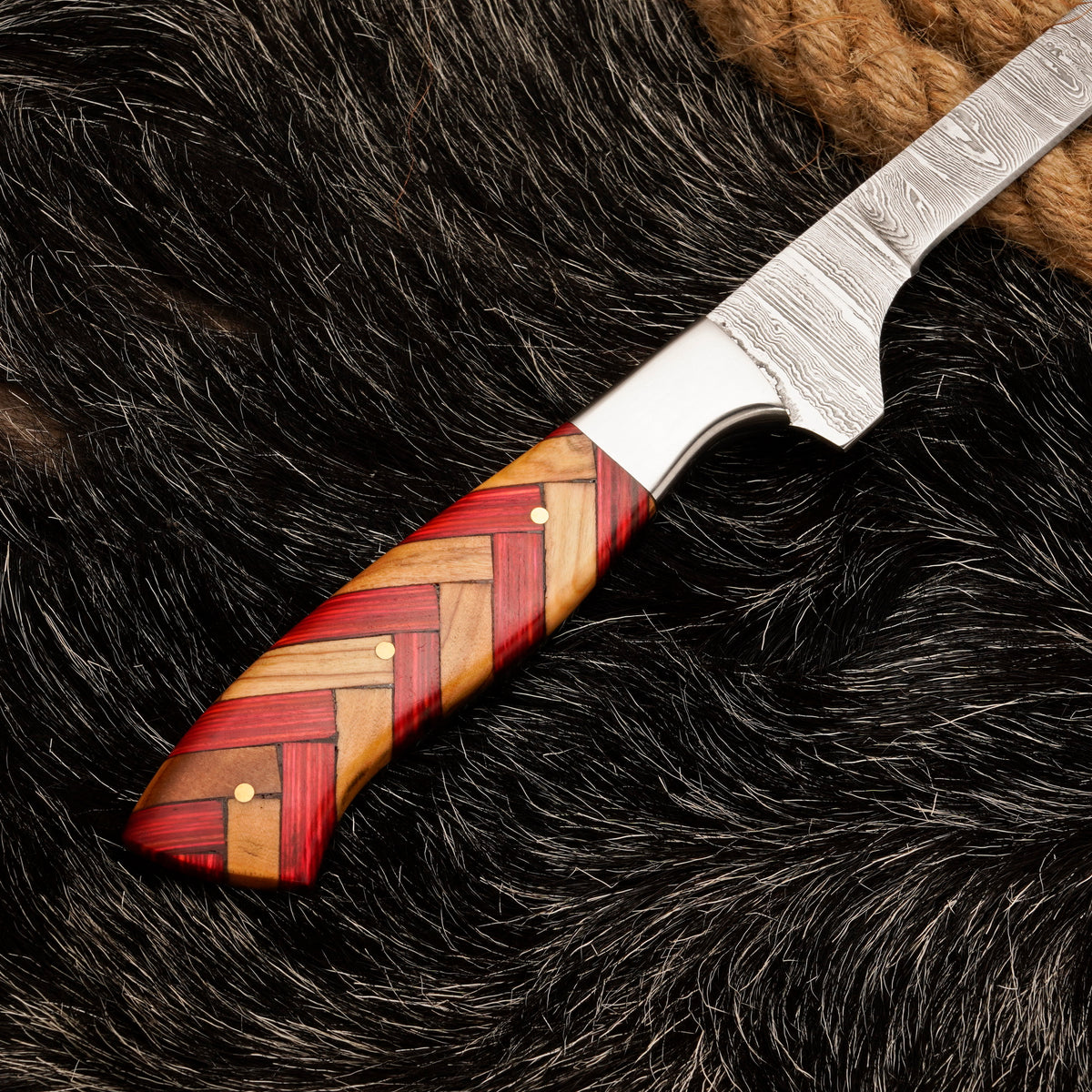 FILLET KNIFE Handmade Damascus Steel Flexible Blade Fishing Knife Birthday Gift for boyfriend Anniversary Gift Personalized Christmas Gift