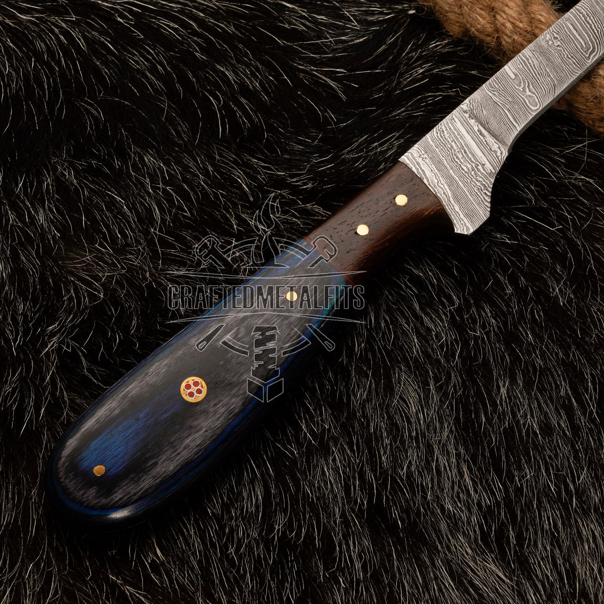 FISHING/FILLET KNIFE Handmade Damascus Steel Flexible Blade Knife Personalized Anniversary Gift Christmas Gift for Boyfriend Fixed Blade